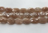 CMS1355 18*24mm - 20*25mm faceted octagonal moonstone beads