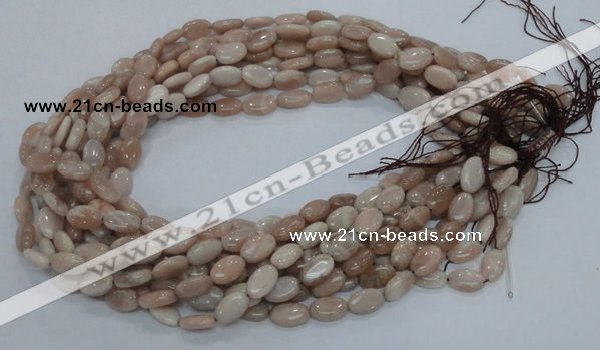 CMS14 15.5 inches 8*12mm oval moonstone gemstone beads wholesale