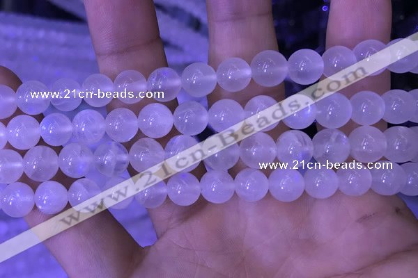 CMS1411 15.5 inches 10mm round white moonstone gemstone beads