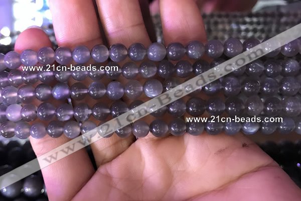 CMS1421 15.5 inches 6mm round black moonstone beads wholesale