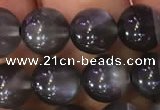 CMS1429 15.5 inches 8mm round black moonstone gemstone beads