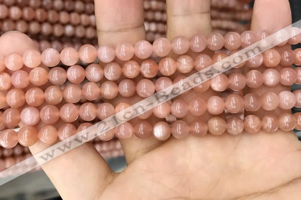 CMS1475 15.5 inches 6mm round moonstone beads wholesale