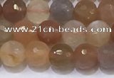 CMS1496 15.5 inches 6mmm faceted round rainbow moonstone beads