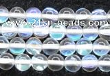 CMS1501 15.5 inches 6mm round synthetic moonstone beads wholesale