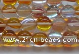 CMS1532 15.5 inches 8mm round synthetic moonstone beads wholesale