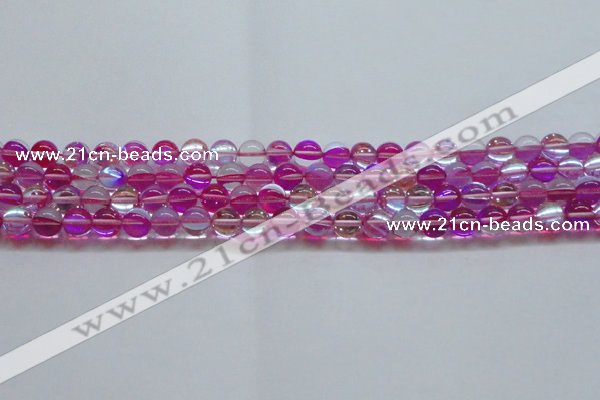 CMS1541 15.5 inches 6mm round synthetic moonstone beads wholesale