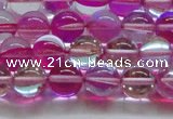 CMS1542 15.5 inches 8mm round synthetic moonstone beads wholesale