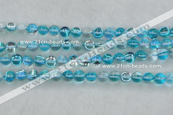 CMS1554 15.5 inches 12mm round synthetic moonstone beads wholesale