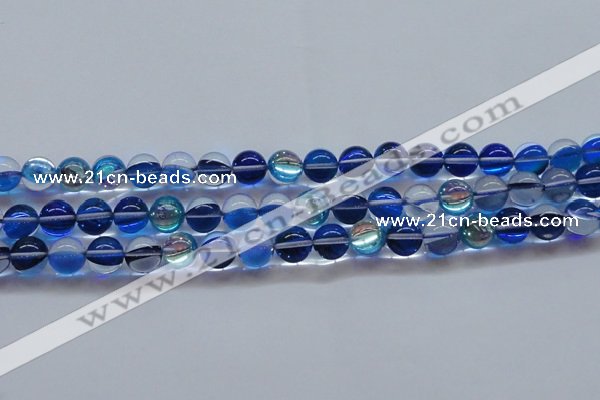 CMS1584 15.5 inches 12mm round synthetic moonstone beads wholesale