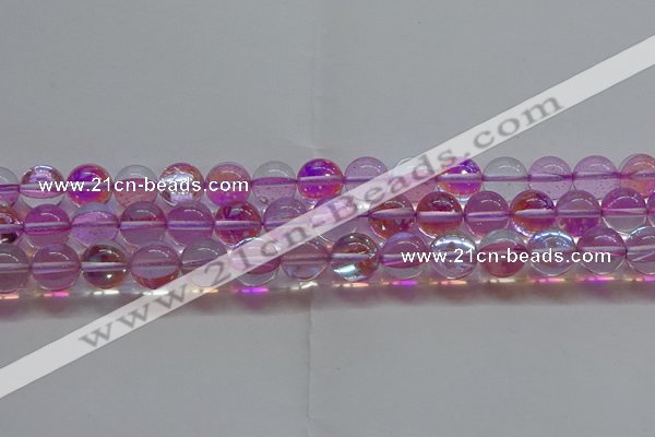 CMS1594 15.5 inches 12mm round synthetic moonstone beads wholesale