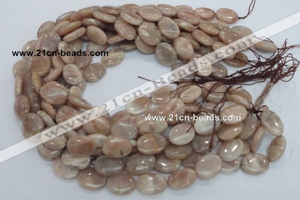 CMS16 15.5 inches 12*16mm oval moonstone gemstone beads wholesale