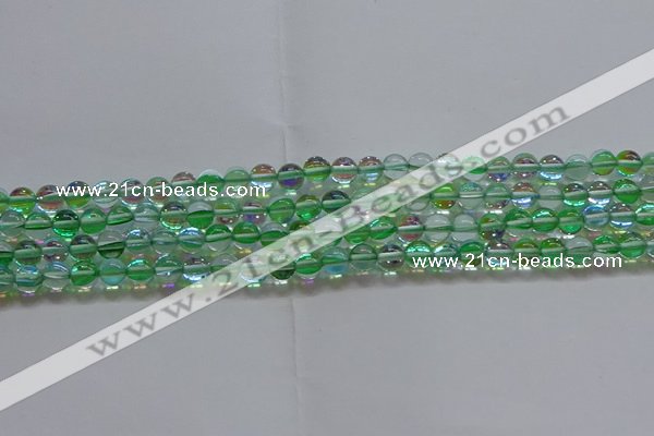 CMS1601 15.5 inches 6mm round synthetic moonstone beads wholesale