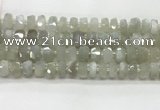 CMS1656 15.5 inches 6*10mm - 8*11mm faceted tyre moonstone beads