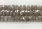 CMS1662 15.5 inches 6*13mm - 8*14mm faceted tyre moonstone beads