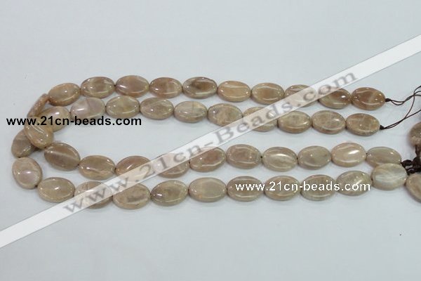 CMS17 15.5 inches 13*18mm oval moonstone gemstone beads wholesale