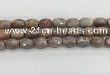 CMS1776 15.5 inches 12*16mm faceted rice AB-color moonstone beads