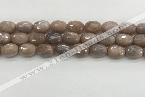 CMS1778 15.5 inches 13*18mm faceted drum AB-color moonstone beads