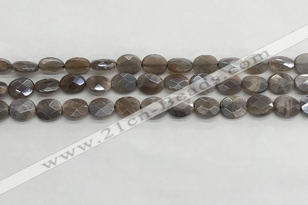 CMS1797 15.5 inches 8*10mm faceted oval AB-color moonstone beads