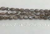 CMS1798 15.5 inches 8*12mm faceted oval AB-color moonstone beads