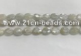 CMS1807 15.5 inches 10*14mm faceted oval AB-color moonstone beads