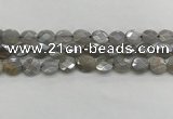 CMS1811 15.5 inches 10*12mm faceted oval AB-color moonstone beads