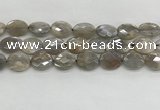 CMS1814 15.5 inches 13*18mm faceted oval AB-color moonstone beads