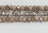 CMS1838 10*12mm - 12*16mm faceted freeform AB-color moonstone beads