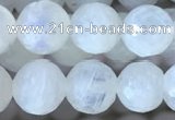 CMS1860 15.5 inches 6mm faceted round white moonstone gemstone beads