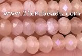 CMS1865 15.5 inches 3*4mm faceted rondelle moonstone beads wholesale