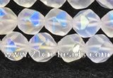 CMS1871 15.5 inches 6mm faceted nuggets AB-color white moonstone beads