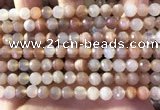 CMS1891 15.5 inches 6.5mm faceted round rainbow moonstone beads