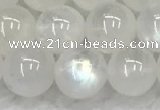 CMS1908 15.5 inches 10mm round white moonstone gemstone beads