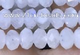 CMS1925 15.5 inches 4*6mm faceted rondelle white moonstone beads