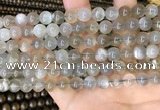 CMS1942 15.5 inches 8mm round grey moonstone beads wholesale