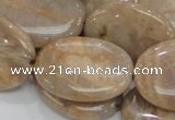 CMS20 15.5 inches 22*30mm oval moonstone gemstone beads wholesale