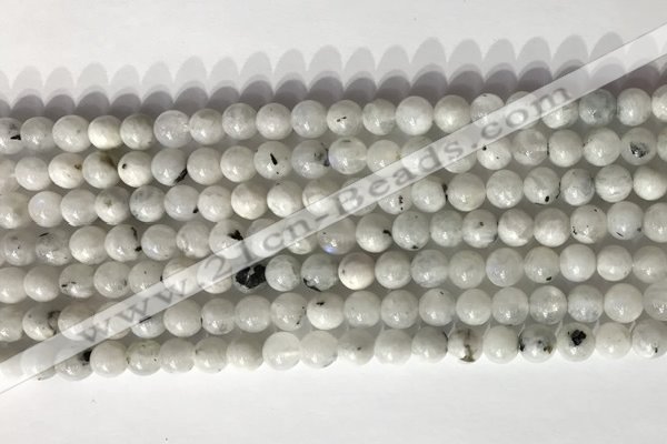 CMS2000 15.5 inches 6mm round white moonstone gemstone beads