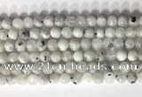 CMS2001 15.5 inches 8mm round white moonstone gemstone beads