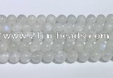 CMS2007 15.5 inches 10mm round white moonstone gemstone beads