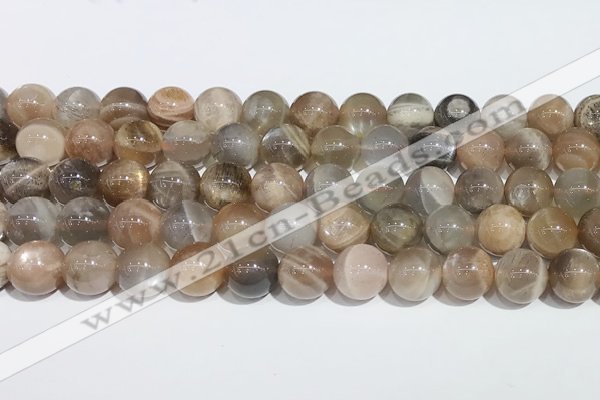 CMS2013 15.5 inches 12mm round moonstone gemstone beads