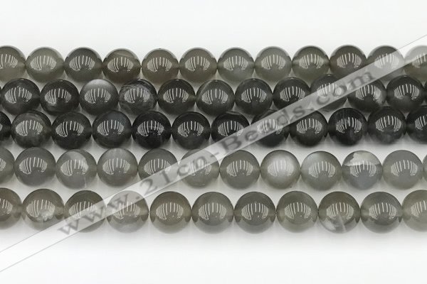 CMS2022 15.5 inches 10mm round black moonstone beads wholesale