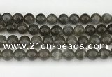 CMS2023 15.5 inches 12mm round black moonstone beads wholesale