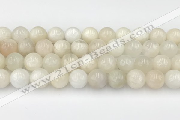 CMS2029 15.5 inches 10mm round white moonstone beads wholesale