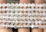 CMS2311 15 inches 6mm round white moonstone gemstone beads