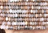 CMS2341 15 inches 3*5mm rondelle rainbow moonstone beads wholesale
