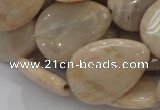 CMS30 15.5 inches 18*25mm flat teardrop moonstone gemstone beads