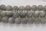 CMS303 15.5 inches 8mm round natural grey moonstone beads wholesale