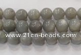 CMS304 15.5 inches 9mm round natural grey moonstone beads wholesale