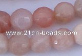 CMS353 15.5 inches 16mm faceted round natural pink moonstone beads