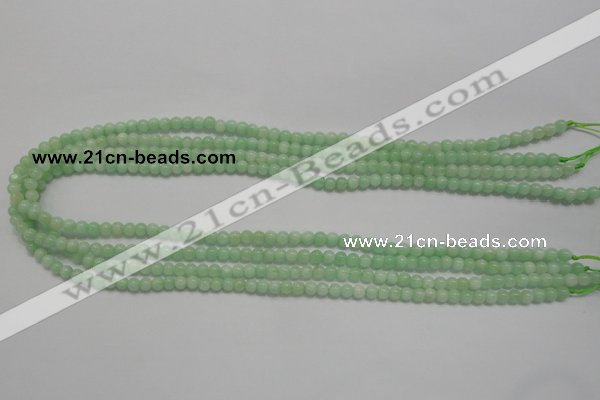 CMS401 15.5 inches 4mm round green moonstone beads wholesale