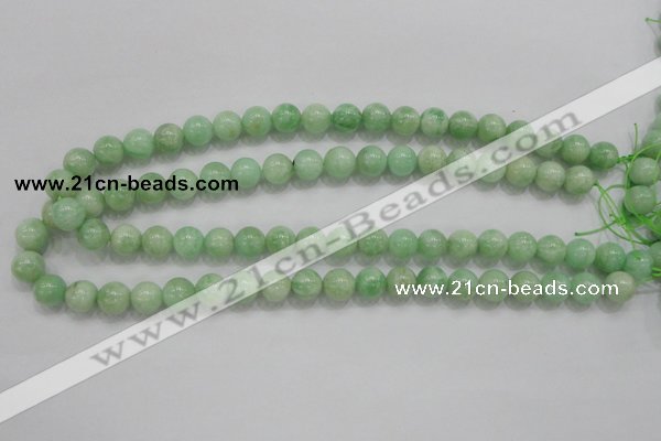 CMS404 15.5 inches 10mm round green moonstone beads wholesale